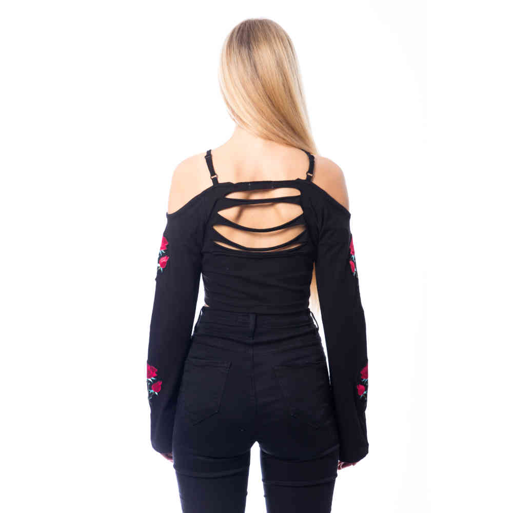 Innocent Lifestyle - MELISSA Off shoulder top - Zwart